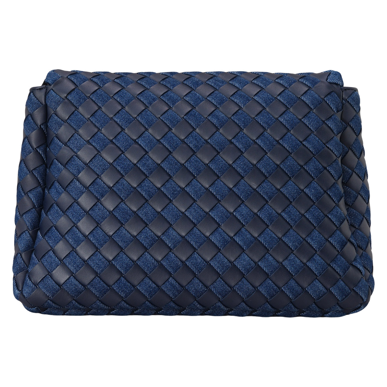 BOTTEGA VENETA(USED)보테가베네타 데님 인트레치아토 메신저 백